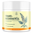 Trans-Resveratrol Powder Supplement with Red Wine Extract, Quercetin, Pterostilbene & NAD, 4.23 OZ, 30-Day Supply