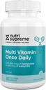 Nutri Supreme Multivitamin for Men and Women with over 20 Vitamins and Minerals, Daily Nutritional Supplement for Immune Support, Kosher, Vegetarian, 90 Day Supply