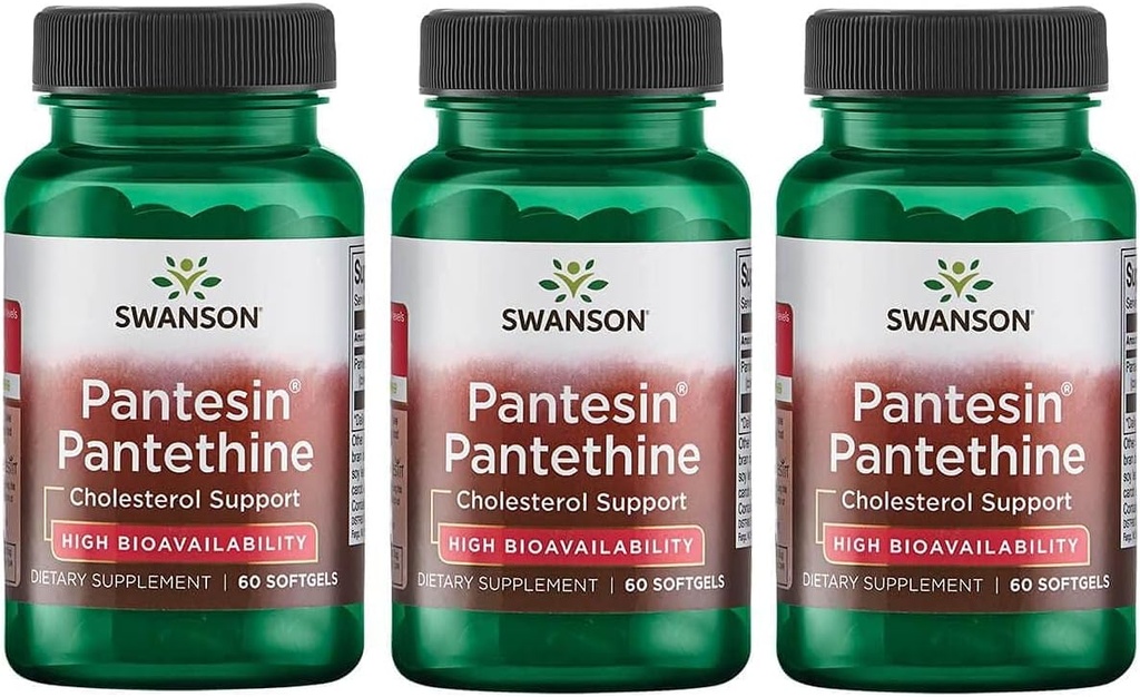 Swanson Pantetina Ultra Pantesin 300 mg 60 Softgels (Pack of 3)
