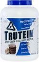 Body Nutrition Trutein High Protein Powder: 45% Whey, 45% Casein, 10% Egg White Protein Shake Mix, Gluten-Free, Low Sodium, Low Carb Protein Supplement for Men & Women, Chocolate Peanut Butter, 4lb