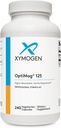 XYMOGEN OptiMag 125 - Suplemento Magnesio con Di-Magnesium Malate &amp; Glycinate Lysinate para apoyar Nerve, Muscle, Bone Health + Heart Health (240 Capsules)