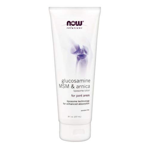 AHORA Soluciones alimentarias, Glucosamina, MSM y Arnica Liposome Lotion, Para áreas conjuntas, Tecnología de Liposome para la absorción mejorada, 8-Ounce