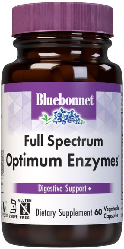 BlueBonnet Full Spectrum Optimum Enzymes Vegetarian Capsules, 60 Conde