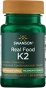 Swanson Maximum Strength Vitamin K2 (Menaquinone-7)-Vitamin Supplement Supporting Cardiovascular and Bone Health-Made from Japanese Natto to Help Regulate Calcium (30 Softgels, 200mcg Cada)