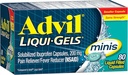 Advil Liqui-Gels Minis Doin Reliever and Fever Reducer, Doin Medicine for Adults with Ibuprofen 200mg for Pain Relief - 80 Liquid Filled Capsules