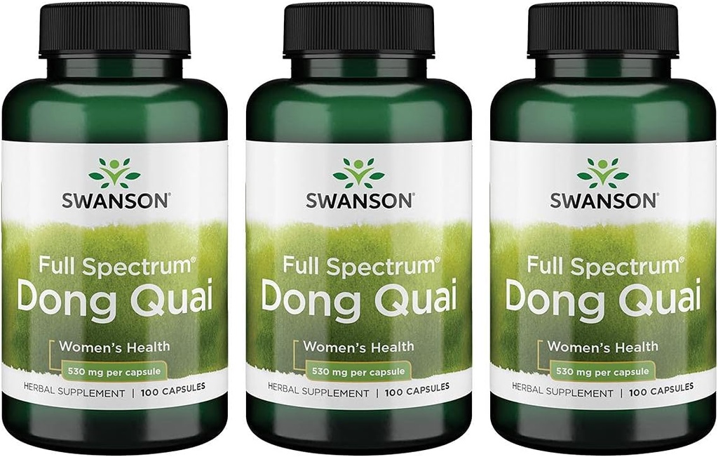 Swanson Dong Quai 530 Milligrams 100 cápsulas 3 paquete