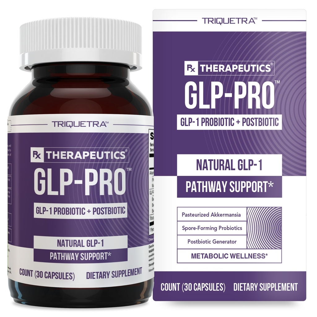GLP-ProTM: Probiótico &amp; Postbiótico Blend for Natural GLP-1 Support — Akkermansia MucTTM, ButyraGen® Butyrate Generator " Spore Bacillus — Healthy Appetite, SCFA " Metabolic Balance — 30 Count