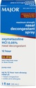 MAJOR Maximum Strength Nasal Decongestant Spray, Oxymetazoline HCl 0.05% Pump Mist, Non-Drowsy Nasal Spray, up to 12-Hour Relief from Nasal Congestion, Colds, and Allergies 1 Fl. Oz. (1-Pack)