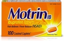 Motrin IB Pain Reliever Fever Reducer (NSAID) Ibuprofen Tablets, 100 Count