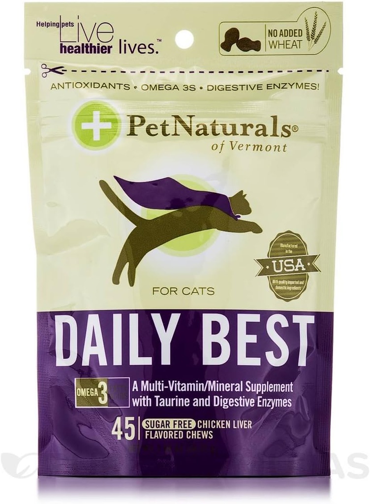 Pet Naturals Daily Best for Cats (45 conteo)