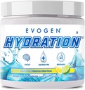 Hidratación de Evogen - Electrolitos de Espécimen completo Polvo ← Sugar-Free Electrolyte Suplemento de Polvo para Hidratación, Energía y Recuperación TENIDO Agua de coco, B Vitaminas, Potasio ANTE Limo de limón ANTE 30 Servimientos