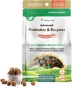 NaturVet Scoopables Advanced Probiotics for Dogs - Chewable Dog Probiotics & Digestive Enzymes - Support a Healthy Gut for Your Pet - Hickory Smoked Bacon Flavor | 11oz Bag