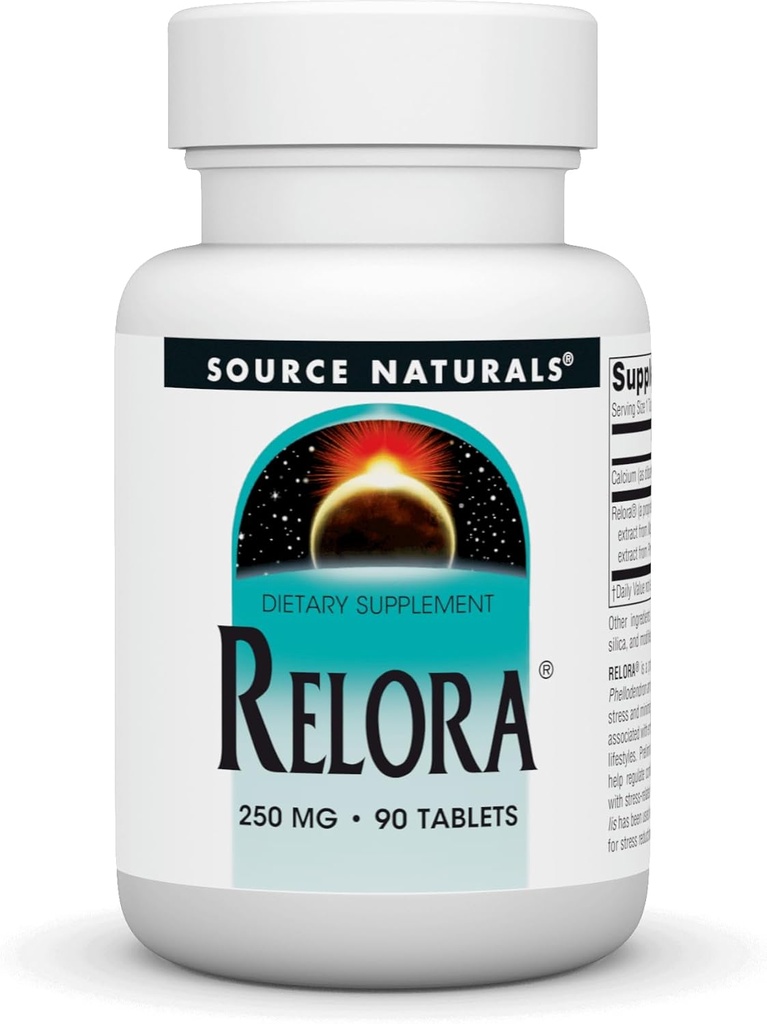 Fuente Naturals Relora, promueve el comportamiento saludable de comer y el apoyo de relajación muscular*, 250 mg - 90 Tabletas