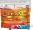 Real Ketones MCT & BHB Ketones Exógenos Bebidas Mix Packets Elevate Keto Electrolitos Powder Packets No Azúcar con 4 Electrolitos Principales Más Hidratante Keto BHB - 30 Pack Orange