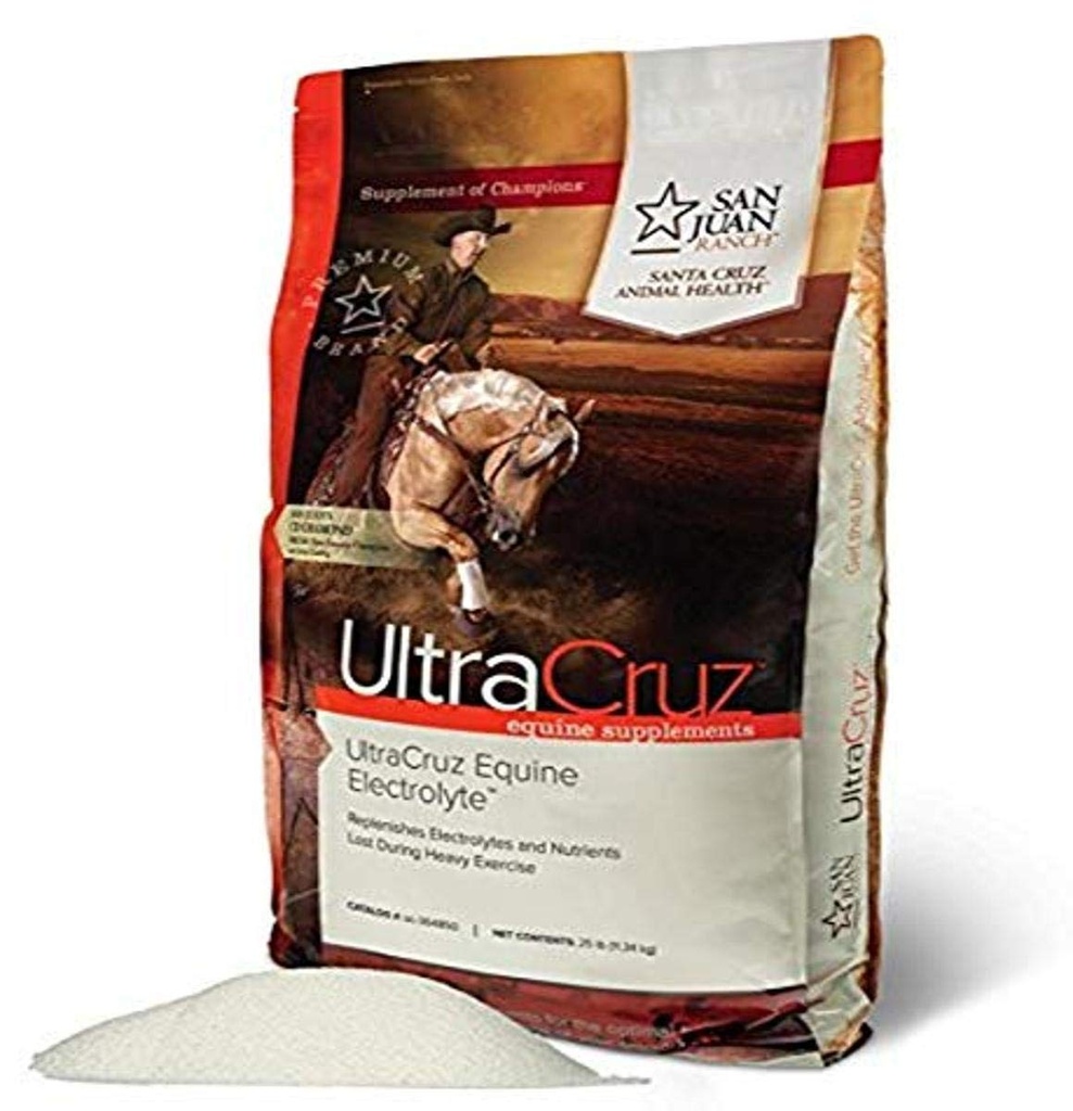 Elecountrolyte UltraCruz® Equine, 25 libras, Polvo
