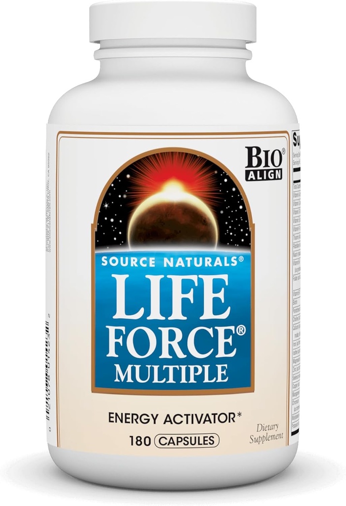 Fuente Natural Fuerza de Vida Activador Múltiple de Energía*, 180 cápsulas