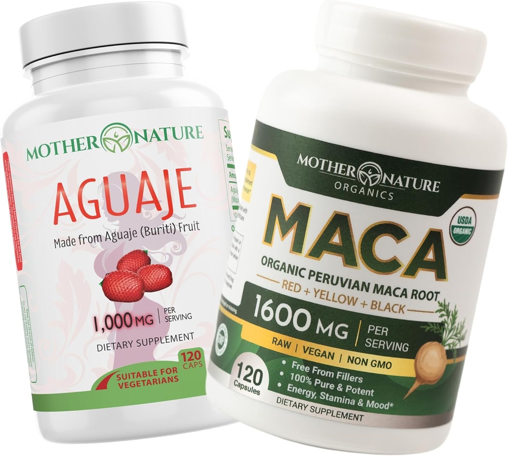 Feminine Vitality Duo Suplemento para Curvas, Energía y Saldo Hormonal