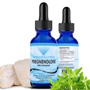 Absonutrix Pregnenolone con L-Theanine Advanced Formula 390 mg, 4 Oz Liquid, 302 Servings, Made in USA, Quick Absorption, Quality Potent Ingredients, Non-GMO, GMP Certified Facility