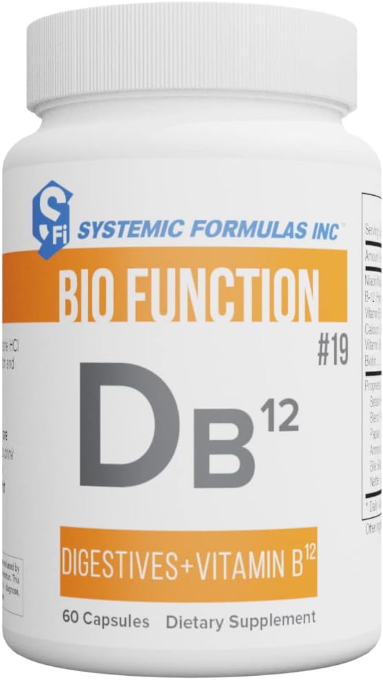 Fórmulas sistémicas DB12 Digest VIT. B12 - Digestivos + Vitamina B12. Fórmula B12 con absorción mejorada B12.