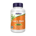 AHORA Suplementos de alimentos, Mane de león 500 mg, Super hongo, Hecho con los hongos Mane de león orgánico, 60 cápsulas de veg
