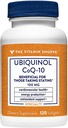 La vitamina Shoppe Ubiquinol CoQ-10 100mg - Beneficial para los que toman estatinas – apoya la salud celular y la producción de energía saludable, antioxidante esencial – Una vez Daily (120 Softgels)