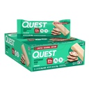 Quest Nutrition Peppermint Bark Protein Bar, 21g Protein, 4g Net Carb, 1g Sugar, Gluten Free, 12 Conde
