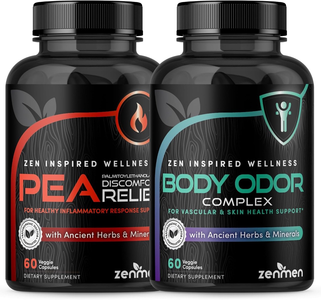 Zenmen Global Wellness Bundle: Body Odor Supplement and Pea Capsules Bundle