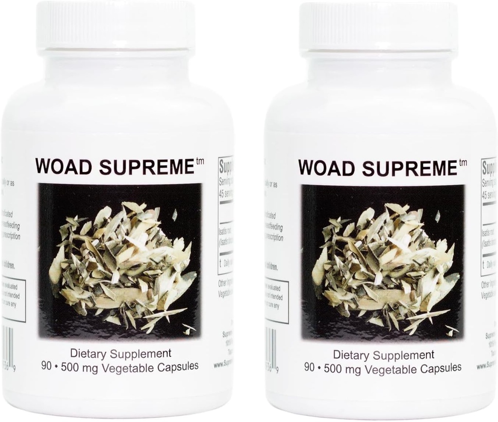 Supreme Nutrition Woad Supreme, 90 Pure Isatis Root Vegetarian Capsules | 2 Pack