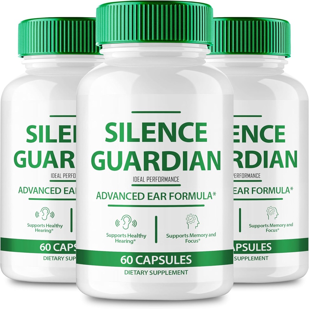 Silence Guardian Tinnitus Relief For Ringing Ears Capsule, Silence Guardian Ring Clear Tinnitus Pills, SilenceGuardian Ear Tinnitus Suplemento, Ear Ringing Tinnitus, SilenceGuardian Reviews (3 Pack)