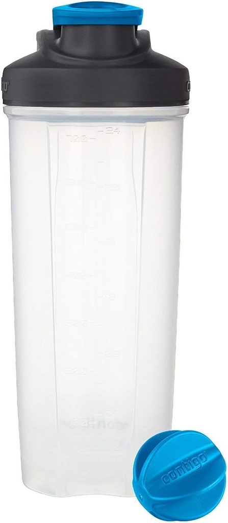 Contigo Shake &amp; Go Fit Shaker Bottle, 28 oz., Carolina Blue, Snap Lid