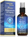 Espray de aceite de magnesio: 2 Fl Oz Puro de aceite de magnesio para la reposición de pies Magnesio fácil de absorber adecuado para todos los tipos de piel