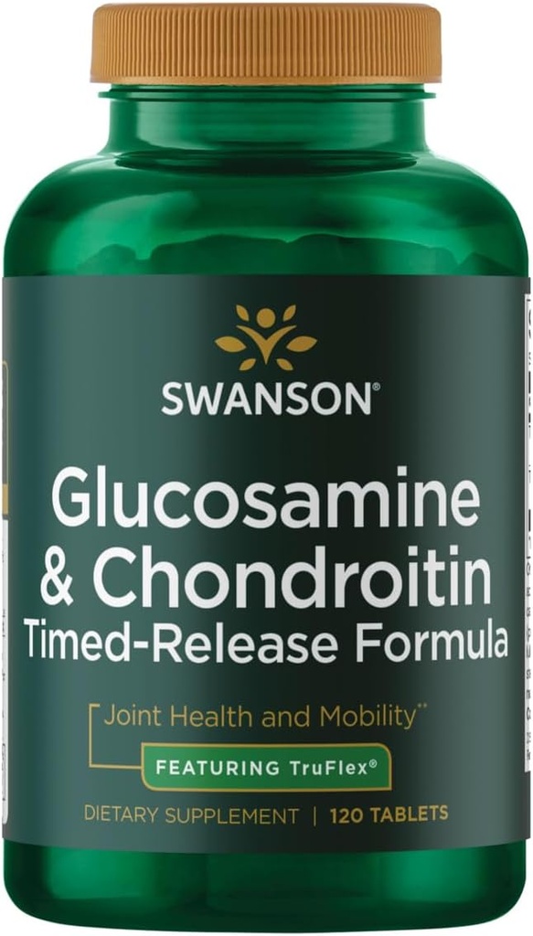 Swanson Timed-Release Glucosamine & Condroitin Sulfate 750/600 Milligrams 120 Tabs