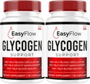 (2 Pack) Easy Flow Glycogen Support - EasyFlow Glycogen, Easy Flow, Easy Flow, Easy Flow Glycogen Supplement, Glycogen Support Easy Flow, Easy Flow Glycogen, 60 cápsulas para 2 meses