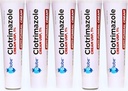 (5 pack) Crema de Clotrimazole Antifungal de Globe Clotrimazole 1% (1 oz) Alivia la picazón, la quema, el crack y el escalado asociados con infecciones fúngicas.