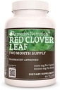 Nutrición de Remedy Red Clover Leaf tención 1,000 mg, 60 Vegan Capsules Herbal Suplemento dietético 