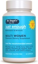 El Dr. Siegal es suficiente multivitamínico para mujeres - 60 cápsulas - 60 serviendo suplementos de salud para mujeres - Multivitamina vegetariana para mujeres - Multivitaminas para mujeres - Multivitaminas diarias de mujeres