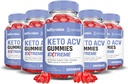 (5 Pack) Microbio Keto ACV Gummies Extreme 2000MG Micro Bio Keto Gummies Apple Cider Vinegar Formulated with Pomegranate Beet Juice Powder B12 Vegan Non GMO 300 Gummys