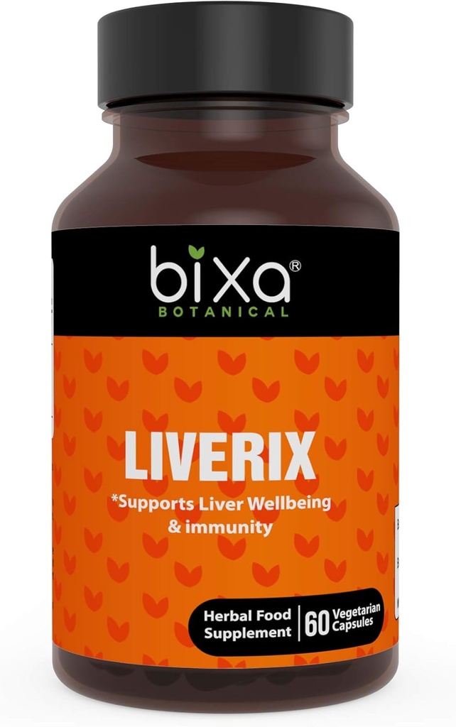 bixa BOTANICAL Liverix Capsules, Guduchi (Giloy), phyllanthus niruri, Kutaki Extract  60 Veg Capsules (450mg)