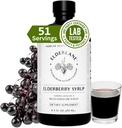 Elderberry Syrup por Elderlane - Zapatos de arándano - Suplemento de Apoyo Inmunitario para Adultos Niños - Boosters Inmunitarios Naturales - Hecho con miel y ancianos - Sin gluten - 8,5 Fl Oz
