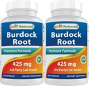Mejor Natural Burdock Root 425 mg 180 Capsules (180 Conde (Pack de 2))
