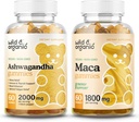 Wild &amp; Organic Ashwagandha Gummies &amp; Maca Root Gummies 60 Conde