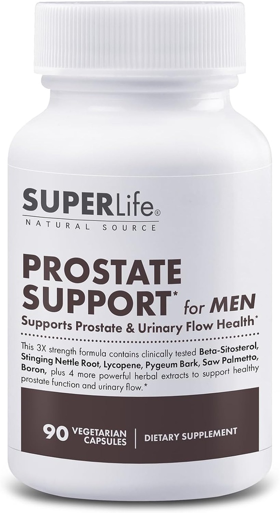 Fresh Start Prostate Support - 3X Strength with Beta Sitosterol, Saw Palmetto, Nettle & Pygeum Bark Extracts ¦ Supports Prostate Health & Normal Urinary Flow ← Suplemento - 90 cápsulas