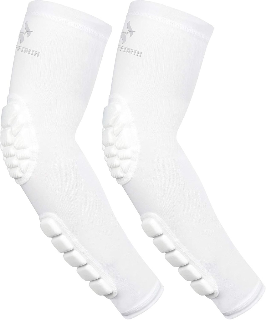 2PCS de antebrazo de codo de mangas Compresión de apoyo protector de brazos