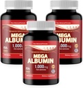 Dr.K adultoC HNHusa Mega Albumin Protein 1000mg 540 Tablets Healthy Kidney Liver Function Wellness Apoyo a la salud general Energy Life Balance 180 Suplementos 3pk