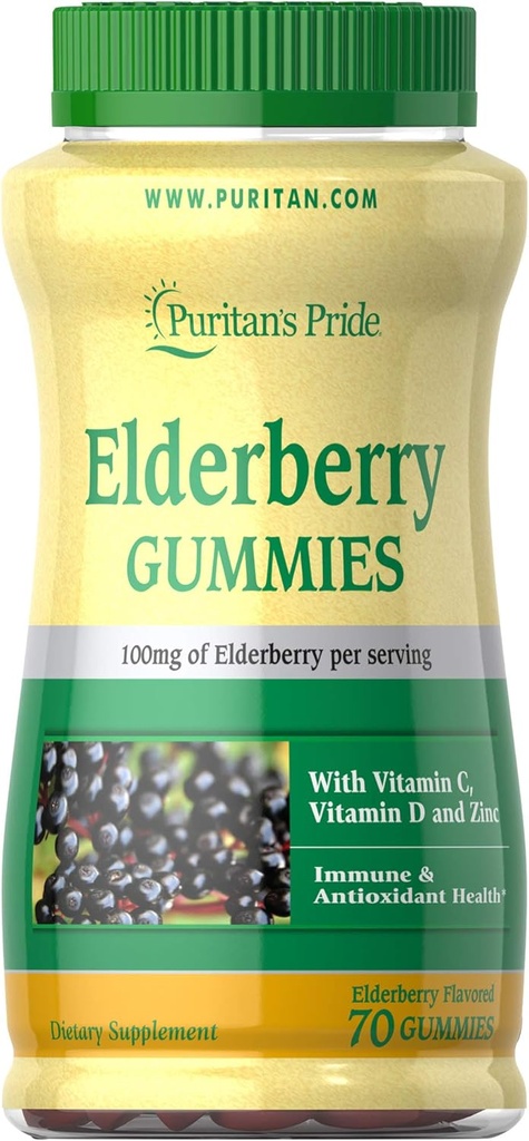 Pride de Puritan Gummies con vitamina C, D &amp; Zinc, 70 Conde