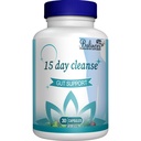 15 Day Cleanse, Gut y Colon Support, Advanced 15 Day Gut Cleanse Detox for Women &amp; Men with Senna, Cascara Sagrada " Psyllium Husk, Non-GMO, 30 Capsules
