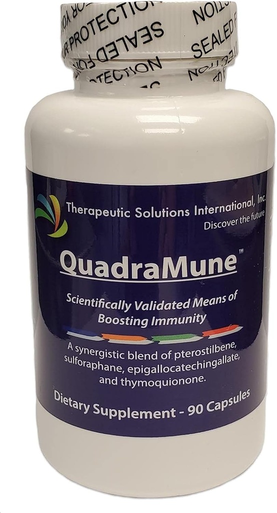 Multi-Patented All Natural Dietary Supplement for Immune Support with a Synergistic Blend of Pterostilbene, Broccoli Sprout Extract, Green Tea Extract, & Nigella Sativa