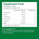 Glucosamina Premium + Chondriotina + MSM + Mastic + Curcumin (750mg) Silencio Bone " Joint Health (1 Bottle-180 Capsules-6mo Supply) ← Vitamin for Joint Support ← Non-GMO " Gluten Free