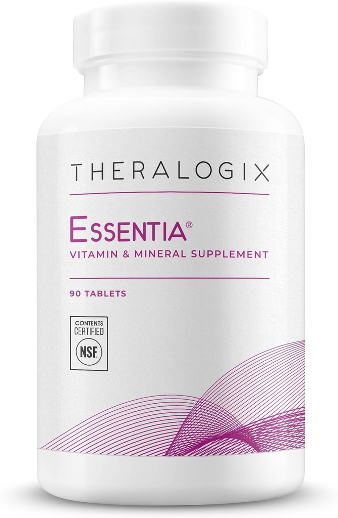 Theralogix Essentia Multivitamin for Women - 90-Day Supply - Women's Daily Multivitamin - Apoya la salud inmune y la salud ósea - Incluye vitamina C, vitamina D, zinc &amp; más - NSF certificado - 90 Tablets