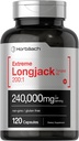 Horbäach - Longjack Tongkat Ali Silencio 240,000 mg (200:1 Potent Extract) Silencio 120 cápsulas ← Extreme Male Performance Suplemento ← Super Concentrated Herbal Extract Fórmula  Gluten Free Pills